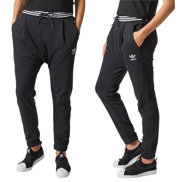 adidas drop crotch joggers